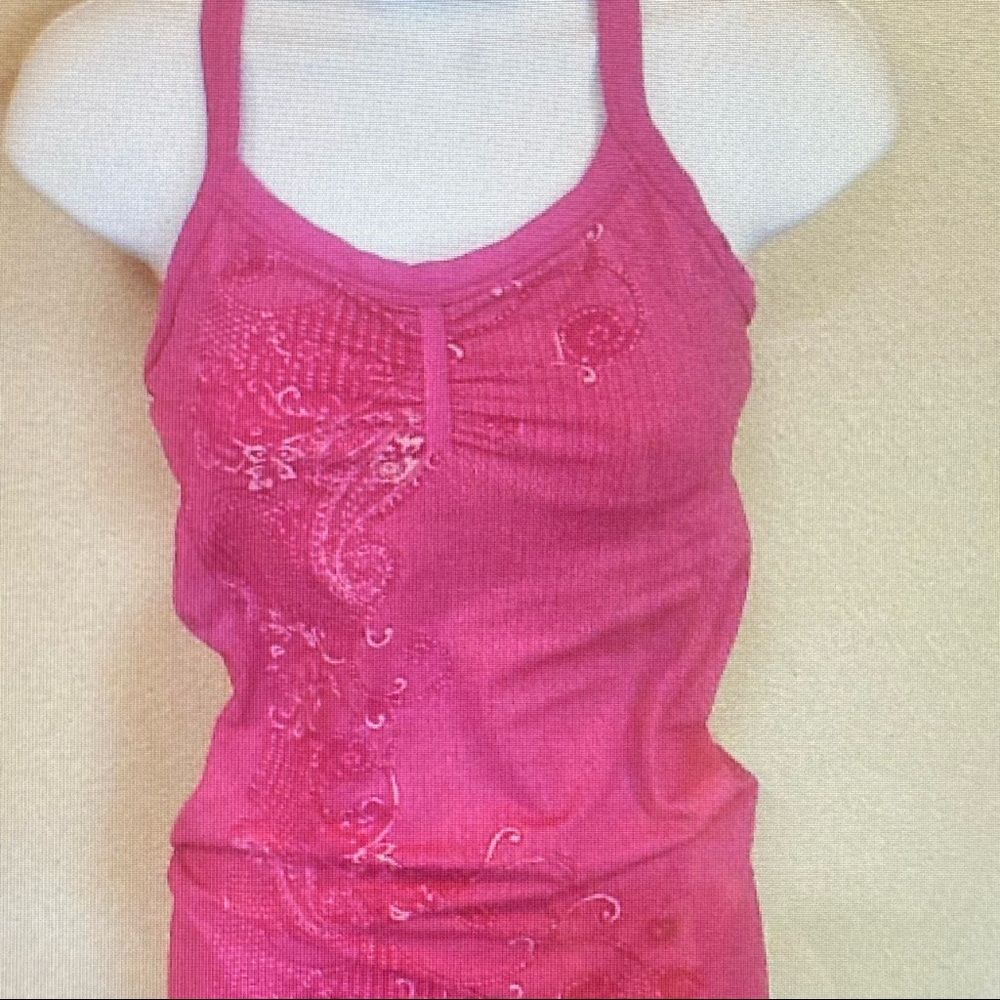 Athletica Dark Pink Workout Tank Size M